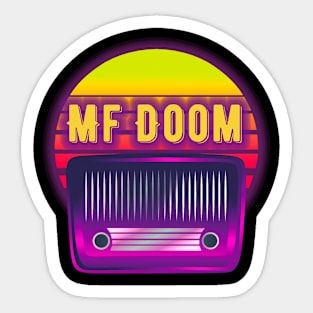 mf doom retro Sticker